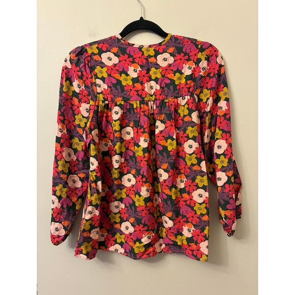 Michelle McDowell Floral Long Sleeve Blouse Size Small - Picture 2 of 5